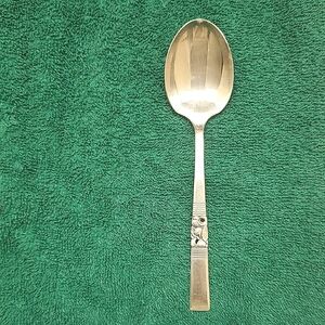 Vintage Silver Spoon with Floral Design